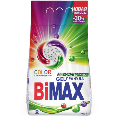Изображение товара Порошок стиральный BiMax Color automat, 3кг