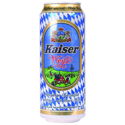 Изображение товара Пиво Kaiser Weisse пшеничное светлое нефильтрованное 5.2%, 500мл