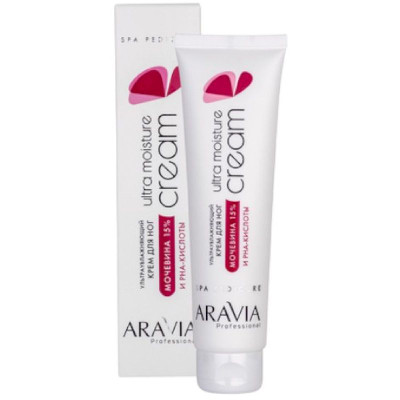 Изображение товара Крем для ног Aravia Professional ультраувлажняющий с мочевиной 15% и PHA-кислотами, 100мл