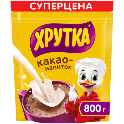 Изображение товара Какао Хрутка быстрорастворимый, 800г