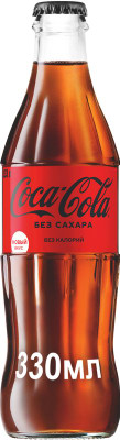 Изображение товара Напиток газированный Coca-Cola без сахара, 330мл