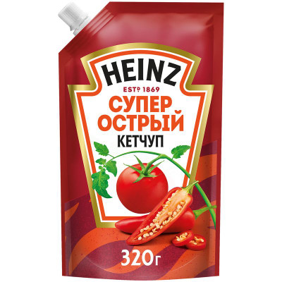 Изображение товара Кетчуп Heinz суперострый, 320г