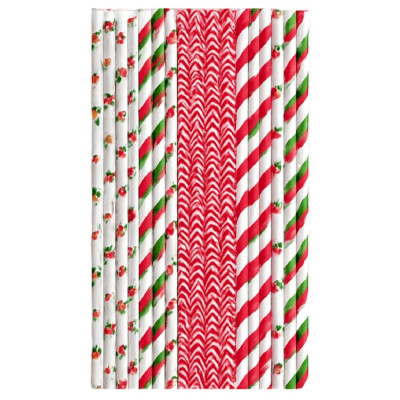 Изображение товара Трубочки бумажные одноразовые 19.7см, 25шт