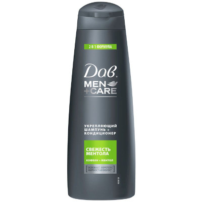 Изображение товара Шампунь-кондиционер Дав Men care свежесть ментола 2в1, 380мл