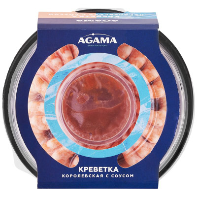 Изображение товара Креветки Agama Королевские с соусом очищенные, 314г