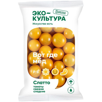 Изображение товара Томаты Эко-Культура черри слатто желтые, 250г