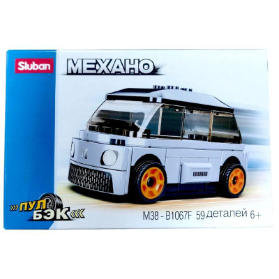 Изображение товара Конструктор Sluban Механо Гоночная Машинка, в ассортименте