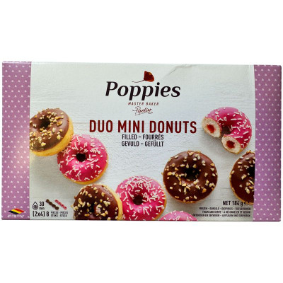 Изображение товара Пончики Poppies Duo Mini, 184г