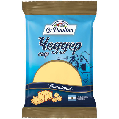 Изображение товара Сыр La Paulina Чеддер 48%, 180г