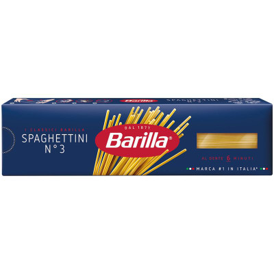 Изображение товара Макароны Barilla Spaghettini n.3 из твёрдых сортов пшеницы, 450г