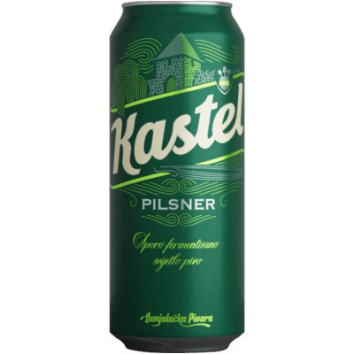 Изображение товара Пиво Kastel Pilsner светлое 4.6%, 500мл