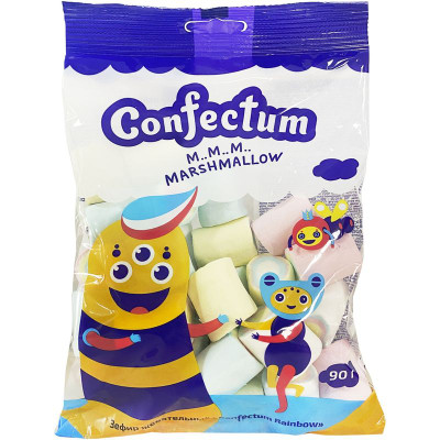 Изображение товара Зефир Confectum Rainbow жевательный с ароматом тутти фрутти, 90г