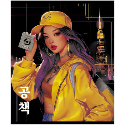 Изображение товара Тетрадь ПЗБМ К-Поп общая в клетку в ассортименте, 48л