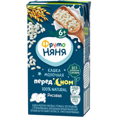 Изображение товара Каша ФрутоНяня молочно-рисовая с 6 месяцев, 200мл