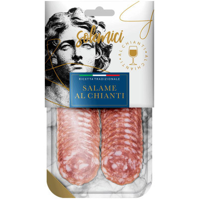 Изображение товара Салями сыровяленая Solemici Al Chianti полусухая нарезка, 70г