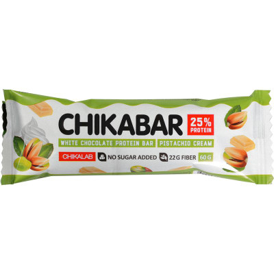 Изображение товара Батончик Chikalab Фисташковый крем глазированный, 60г