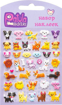 Изображение товара Наклейки Patula Собаки-питомцы мягкие