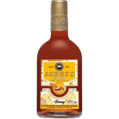 Изображение товара Настойка Амберд на основе коньяка со вкусом мёда 30%, 500мл