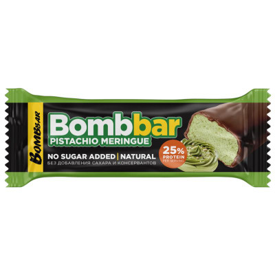 Изображение товара Батончик Bombbar Фисташковая меренга глазированный, 40г