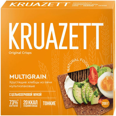 Изображение товара Хлебцы Круазетт тонкие мультизлаковые, 200г