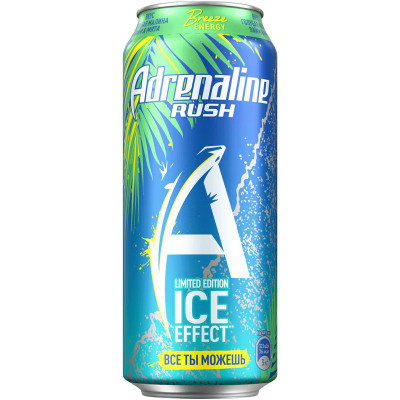 Изображение товара Энергетический напиток Adrenaline Rush Breeze Energy, 449мл