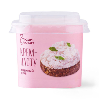 Изображение товара Крем-паста Снежный краб пастеризованная Люди Любят, 150г
