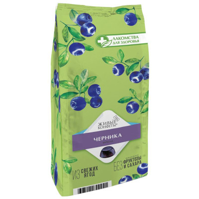 Изображение товара Мармелад Лакомства Для Здоровья с черникой желейный, 170г