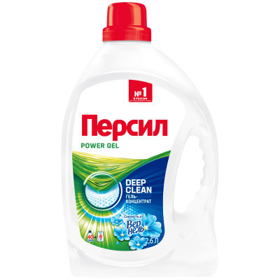 Изображение товара Гель для стирки Персил Power Gel Свежесть от Vernel, 2.6л
