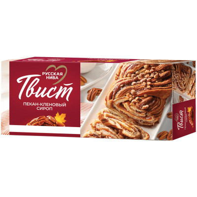 Изображение товара Рулет Русская Нива Твист Пекан-Кленовый Сироп слоёный, 300г