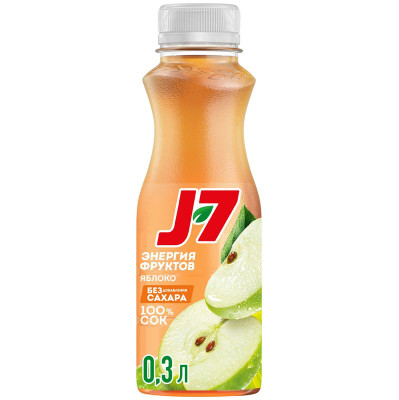 Изображение товара Сок J7 Яблоко осветленный, 300мл