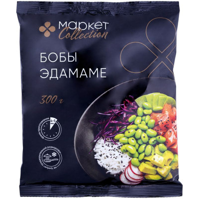 Изображение товара Бобы Эдамаме замороженные Маркет Collection, 300г