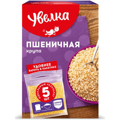 Изображение товара Крупа пшеничная Увелка, 5х80г