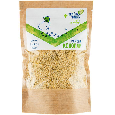 Изображение товара Семена конопли очищенные Зелёная Линия, 120г