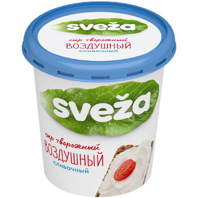 Изображение товара Сыр творожный Sveza Воздушный Сливочный, 150г
