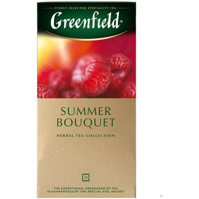 Изображение товара Чай Greenfield summer bouquet травяной в пакетиках 25х2г