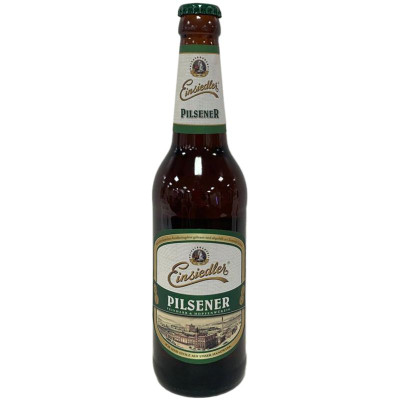 Изображение товара Пиво Einsiedler Pilsener светлое пастеризованное 4.9 %, 500мл