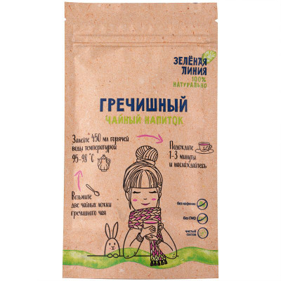 Изображение товара Напиток чайный гречишный Зелёная Линия, 100г