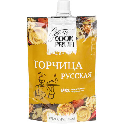 Изображение товара Горчица Gustoff Cook Profi русская, 150г
