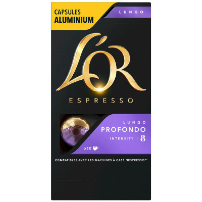 Изображение товара Кофе в капсулах L`or Espresso Lungo Profondo жареный молотый, 10x5.2г