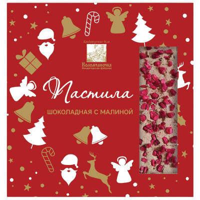 Изображение товара Пастила Коломчаночка шоколадная с малиной, 150г