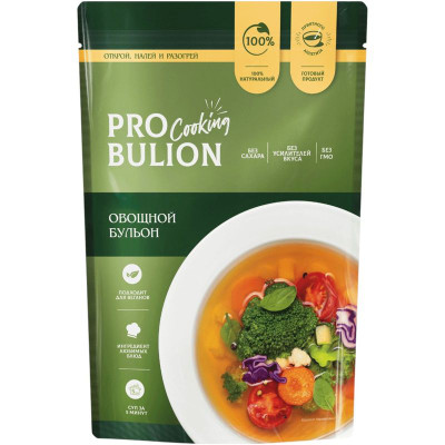 Изображение товара Бульон ProBulion овощной замороженный, 500мл