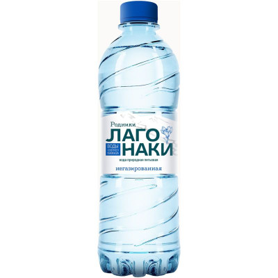 Изображение товара Вода Родники Лаго-Наки природная питьевая негазированная, 500мл