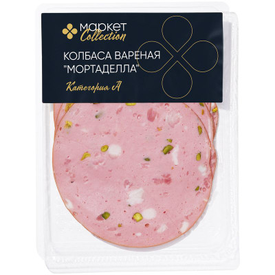 Изображение товара Колбаса Мортаделла варёная Маркет Collection, 120г