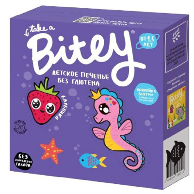 Изображение товара Печенье Take a Вitey клубника с 1.5 лет, 125г