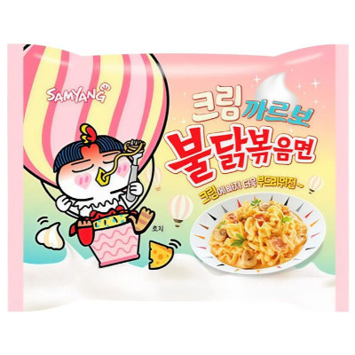 Изображение товара Лапша Samyang Хот Чикен Карбонара острая со вкусом курицы в соусе Карбонара 140г