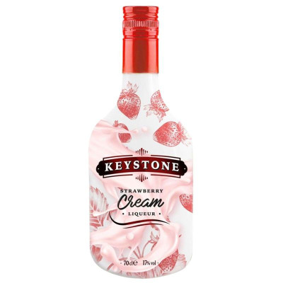 Изображение товара Ликёр Keystone Strawberry Cream Liqueur эмульсионный 17%, 700мл