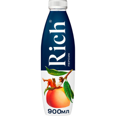 Изображение товара Нектар Rich персик с мякотью, 900мл