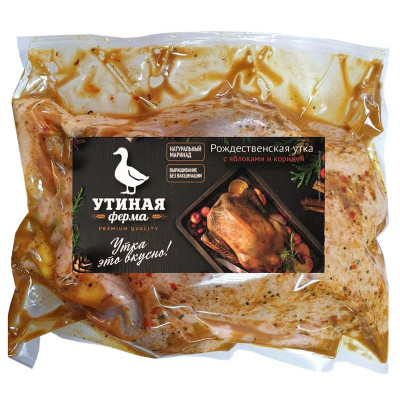Изображение товара Утка Утиная Ферма Рождественская с яблоками и корицей охлаждённая