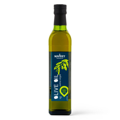 Изображение товара Масло оливковое Extra Virgin нерафинированное Маркет Перекрёсток, 500мл