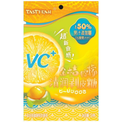 Изображение товара Конфеты Tastyyeah желейные с соком лимона и кумквата, 70г